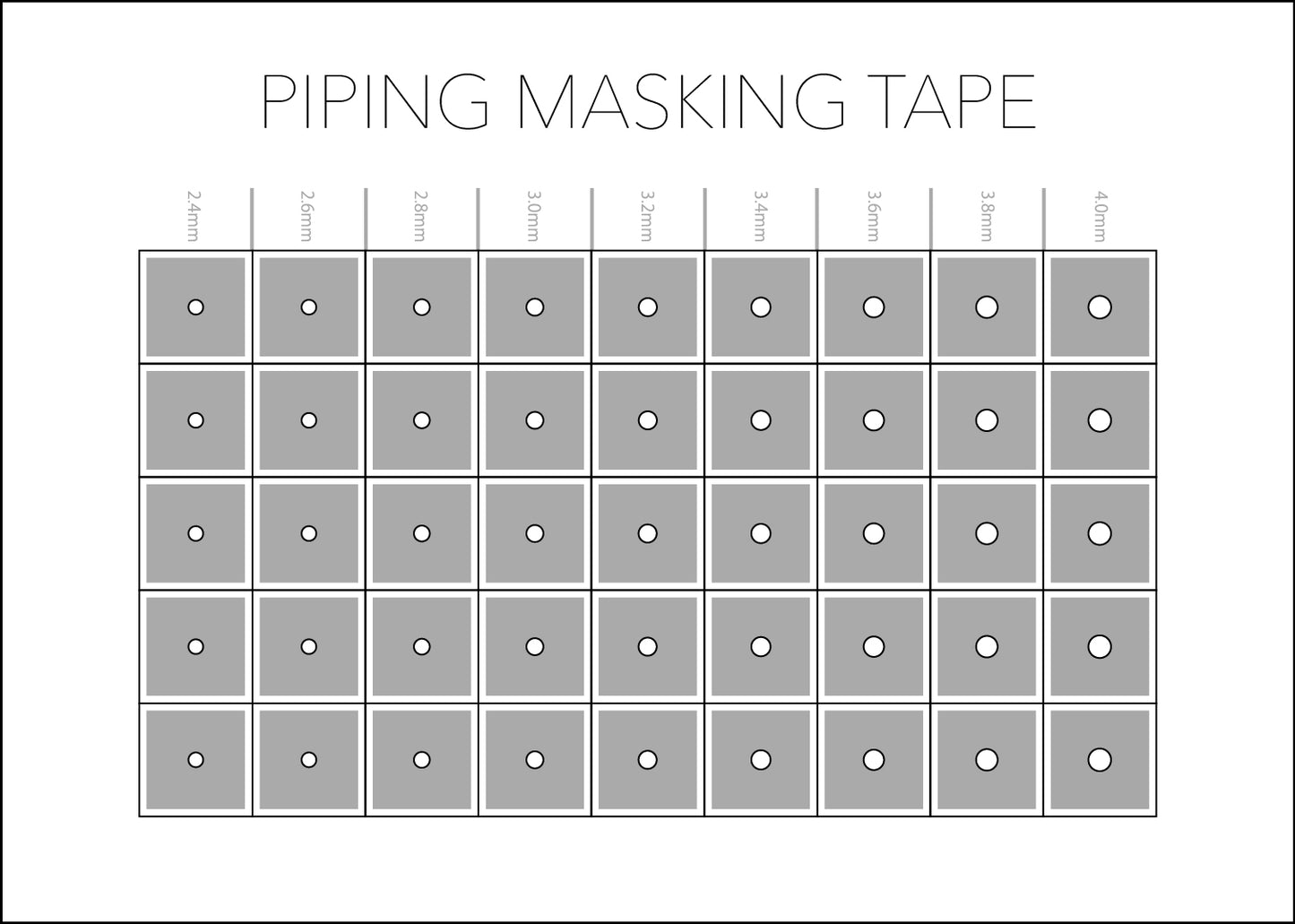 PIPING MASKING TAPE - パイピングマスキングテープ -