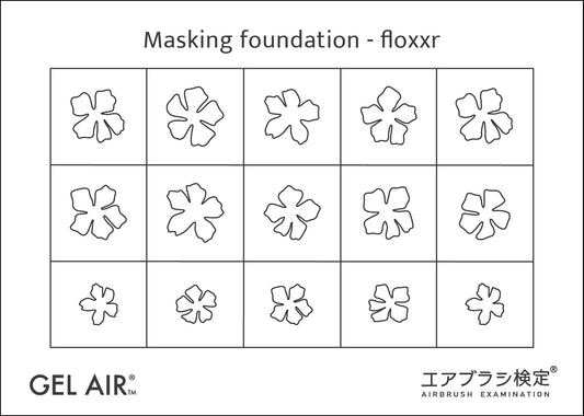 エアブラシ検定2級マスキングテープ floxxr - フラワー -